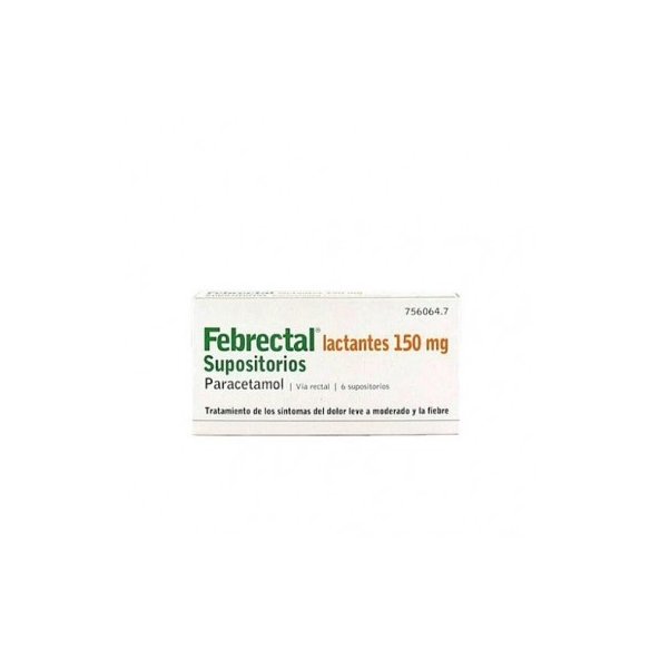 FEBRECTAL LACTANTES 150 MG 6 SUPOSITORIOS