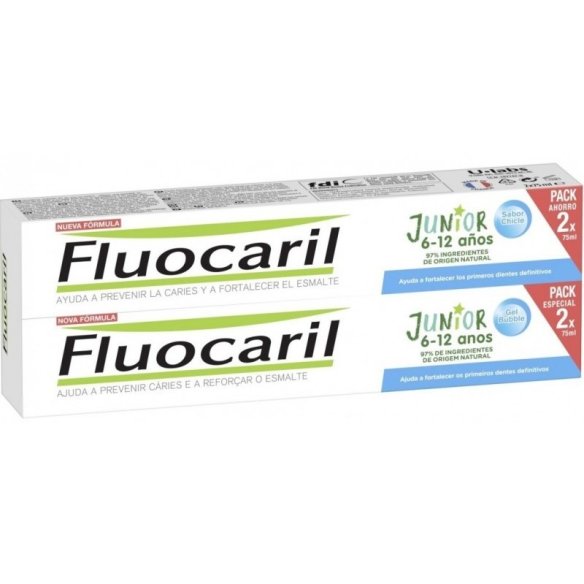 FLUOCARIL JUNIOR CHICLE DUPLO 75 ML BUBBLE