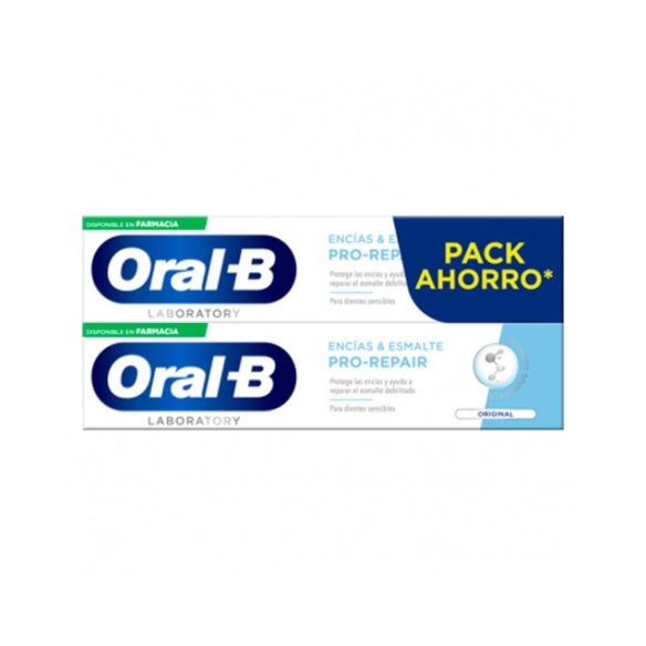 ORAL-B ENCIAS Y ESMALTE PRO-REPAIR DUPLO 100 ML PACK AHORRO