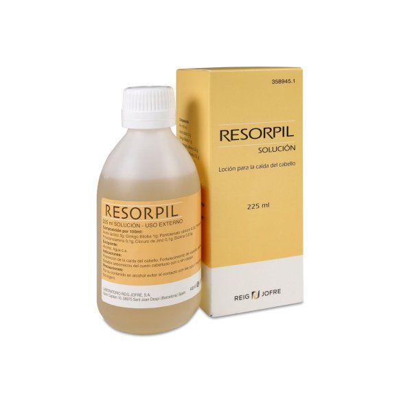 RESORPIL SOLUCION CAPILAR 1 ENVASE 225 ML