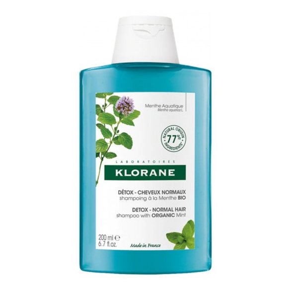 KLORANE CHAMPU DETOX A LA MENTA ACUATICA 400 ML