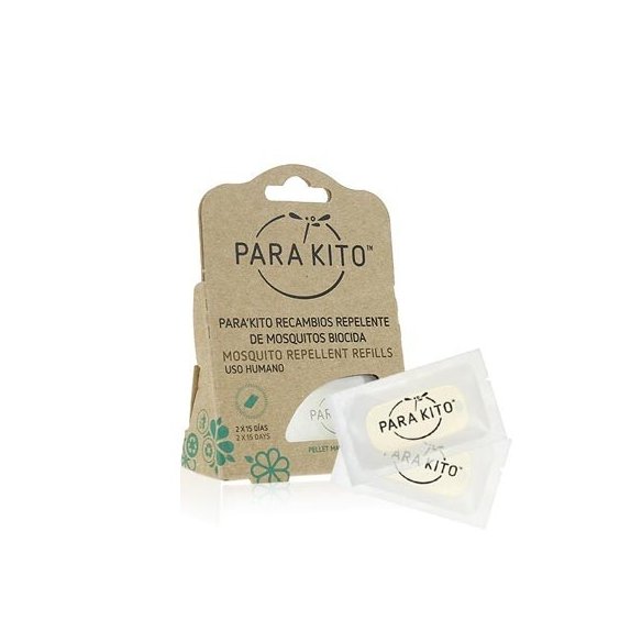 PARAKITO RECAMBIO PULSERA REPELENTE INSECTOS COULEUR 2 PASTILLAS
