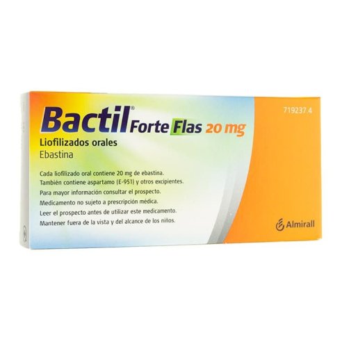 BACTIL FORTE FLAS 20 MG 10 LIOFILIZADOS ORALES