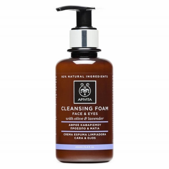 APIVITA CLEANSING ESPUMA DE LIMPIEZA 200 ML OLIVA, LAVANDA Y PROPOLEO