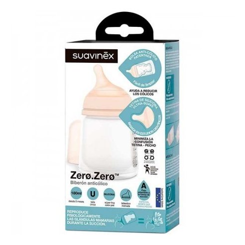 SUAVINEX BIB ZERO ANTICOL TET SIL FLUJO LENTO