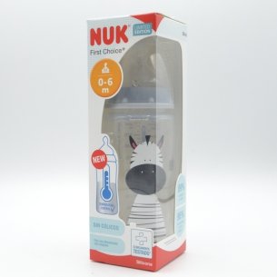 NUK BIB SIL 0-6 M SAFARI 300 ML