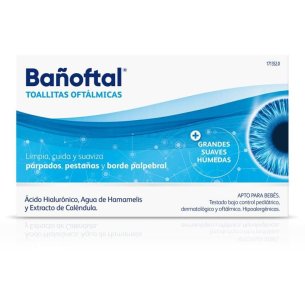 BAÑOFTAL TOALLITA OCULAR ESTERIL 20 TOALLITAS
