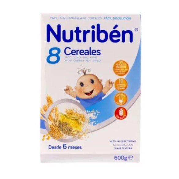 NUTRIBEN PAP 8 CEREALES 600 G