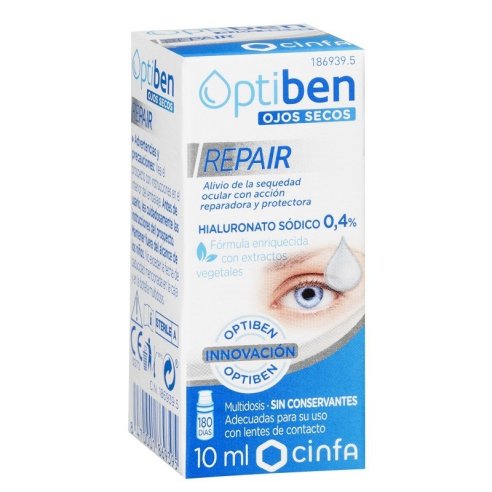 OPTIBEN OJOS SECOS REPAIR 1 FRASCO 10 ML