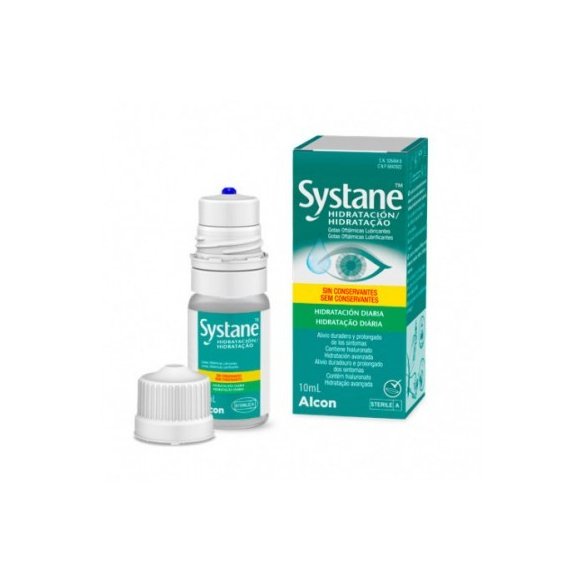 SYSTANE HIDRATACION GOTAS OFTALMICAS LUBRICANTES SIN CONSERVANTES 1 FRASCO 10 ML