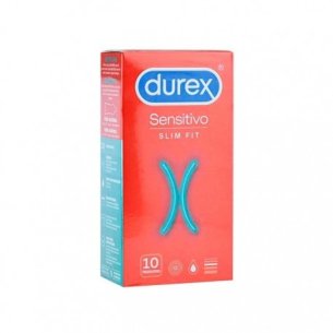 DUREX SENSITIVO SLIM FIT PRESERVATIVOS 10 U