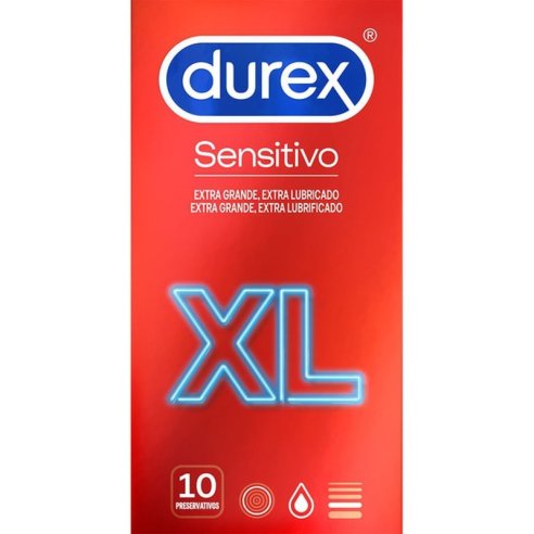 DUREX SENSITIVO XL PRESERVATIVOS 10 U