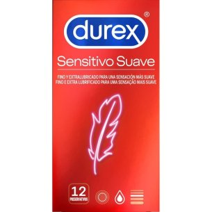 DUREX SENSITIVO SUAVE PRESERVATIVOS 12 U