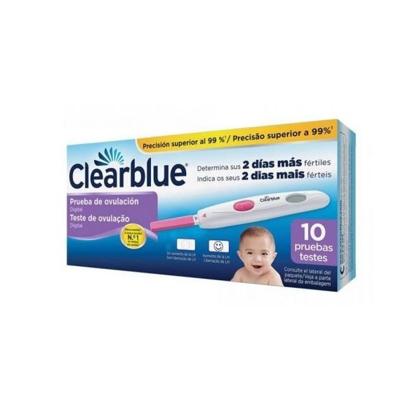Clearblue Test de ovulación digital 10 pruebas testes