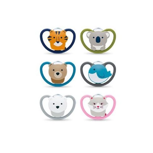 NUK CHUPETE SILICONA SPACE 18-36 M 1 U