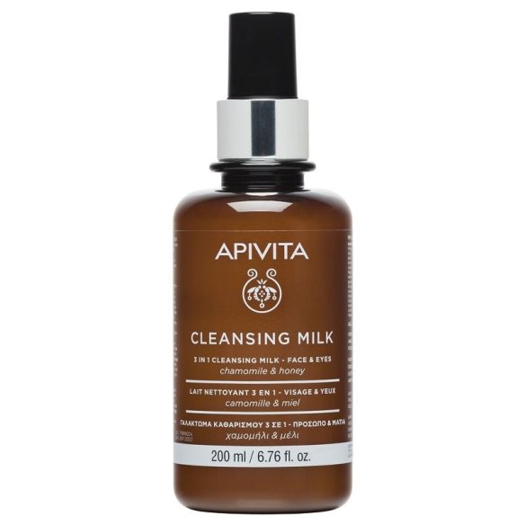 APIVITA CLEANSING MILK 3 EN 1 200 ML CAMOMILA Y MIEL