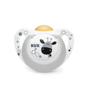 NUK CHUP LATEX  6-18 M 2UDS SAFARI CON CAJA PORTACHUPETES