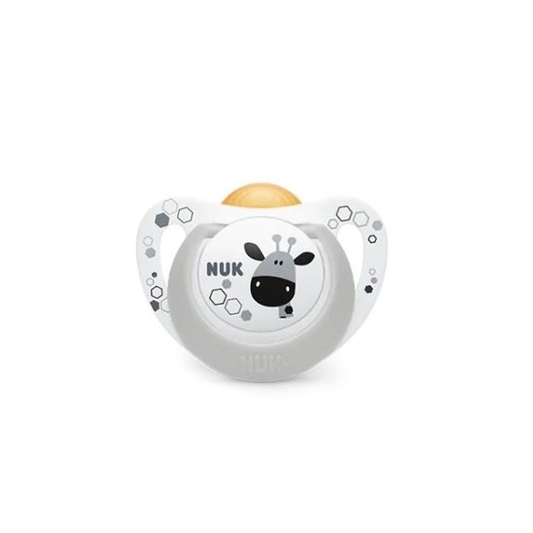 NUK CHUP LATEX  6-18 M 2UDS SAFARI CON CAJA PORTACHUPETES