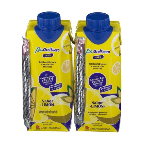 BiOralSuero Plus Sabor limón 2x330 ml