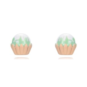 BOTICOS PENDIENTE PASTELITO MENTA ENAMEL