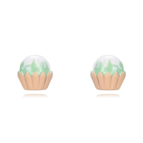BOTICOS PENDIENTE PASTELITO MENTA ENAMEL