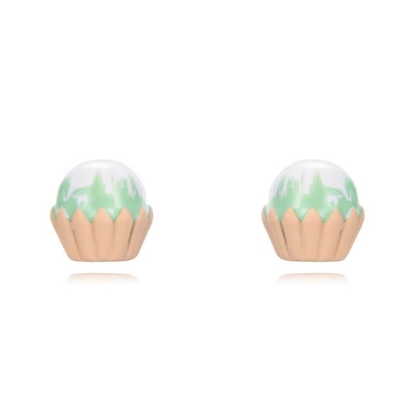 BOTICOS PENDIENTE PASTELITO MENTA ENAMEL