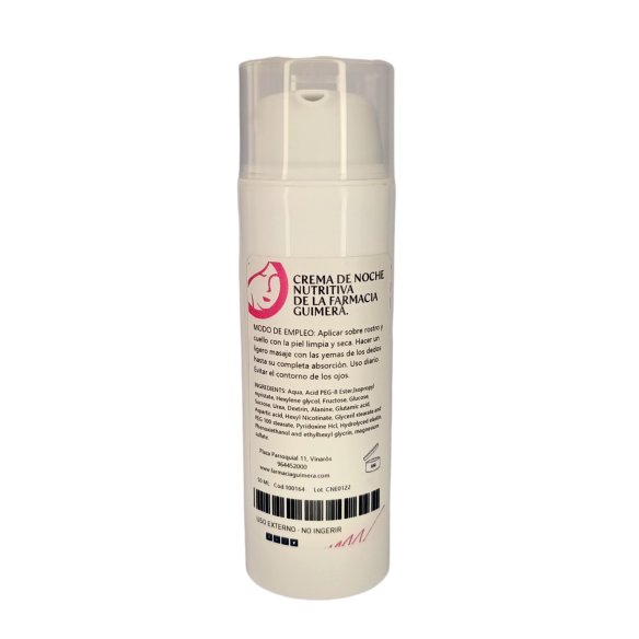 Crema de noche nutritiva con elastina de la Farmacia Guimerà 50 ml