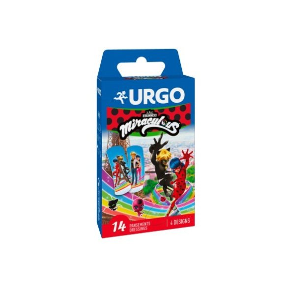 URGO TIRITAS INF MIRACULOS 14 UNIDADES 7,2 CM X 2,5 CM
