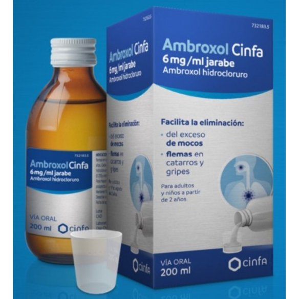 AMBROXOL CINFA 6 MG/ML JARABE 1 FRASCO 200 ML