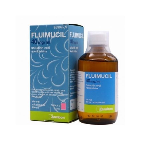 FLUIMUCIL 40 MG/ML SOLUCION ORAL 1 FRASCO 200 ML