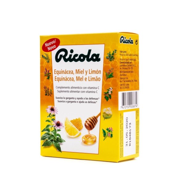 RICOLA EQUINACEA, MIEL Y LIMON 14 PASTILLA PARA