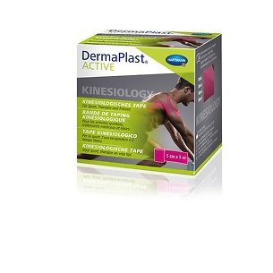 Cinta kinesiológica DermaPlast Active rosa 5 cm x 5 m 