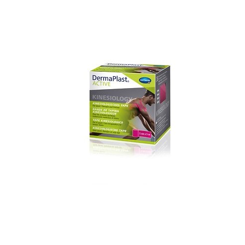 Cinta kinesiológica DermaPlast Active rosa 5 cm...