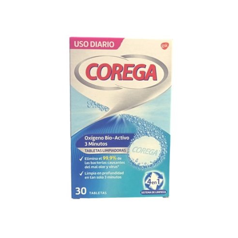 COREGA Limpiador para dentadura postiza Oxígeno...