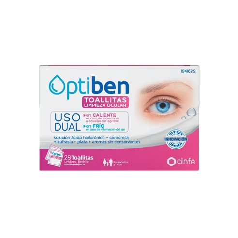 OPTIBEN TOALLITAS USO DUAL 28 UNIDADES