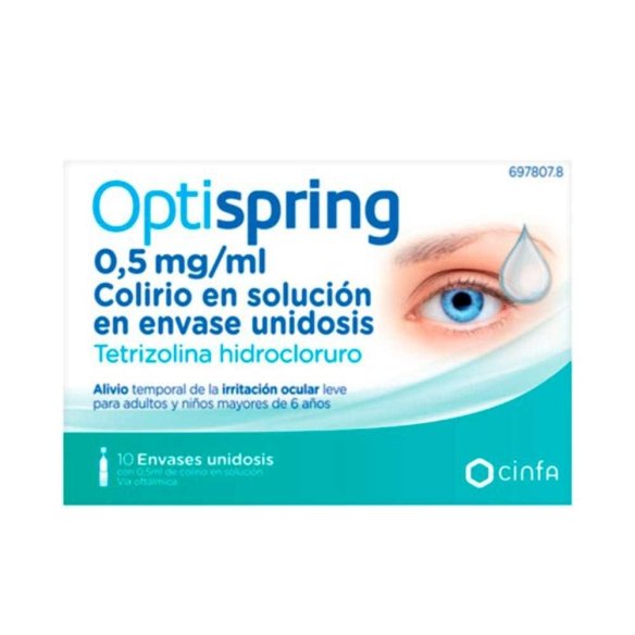 OPTISPRING 0,5 MG/ML COLIRIO EN SOLUCION 10 MONODOSIS 0,5 ML