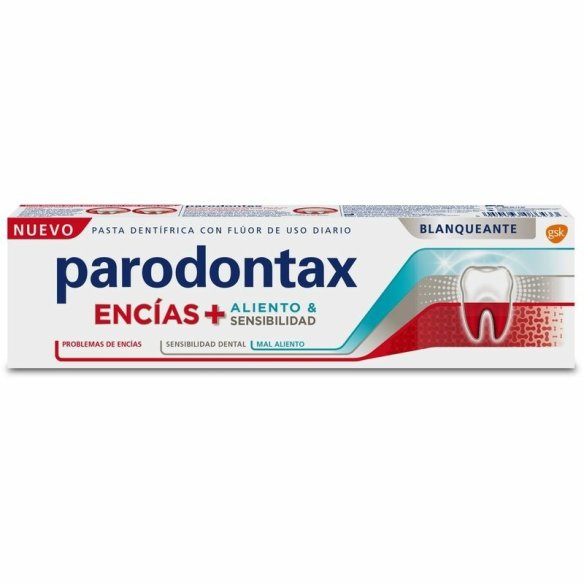 PARODONTAX ENCIAS  ALIENTO & SENSIBILIDAD BLANQUEANTE 1 TUBO 75 ML