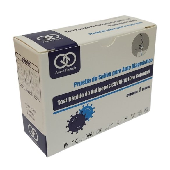Kit de saliva de prueba rápida de antígenos del COVID-19 (Oro Coloidal)
