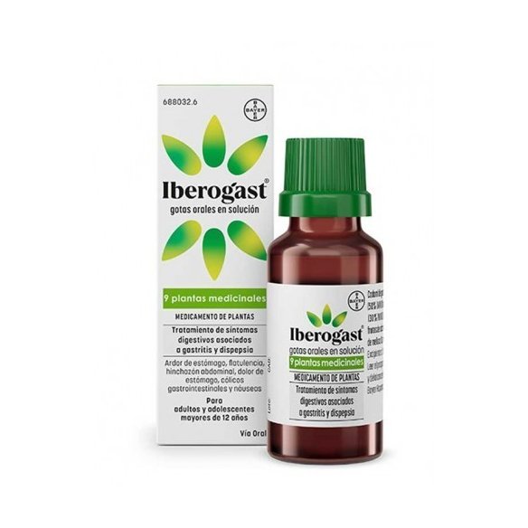 IBEROGAST GOTAS ORALES EN SOLUCION 1 FRASCO 20 ML