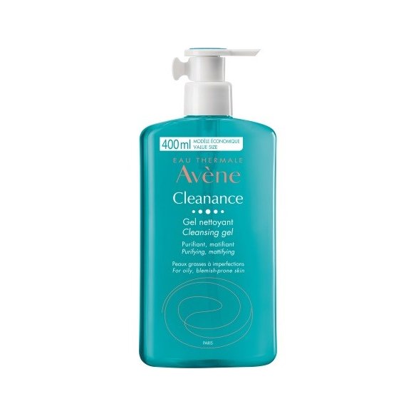 AVENE CLEANANCE GEL LIMPIADOR ANTI ACNÉ Envase 400 ml