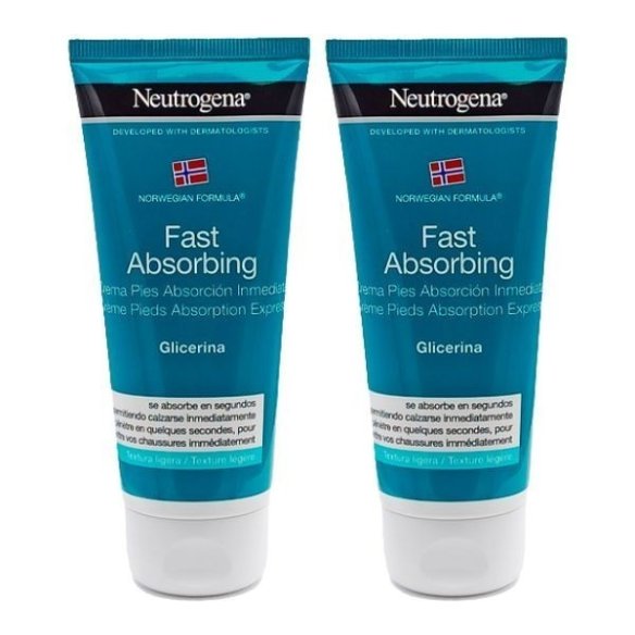 NEUTROGENA Fórmula Noruega® Crema de Pies Absorción Inmediata 2x100 ml