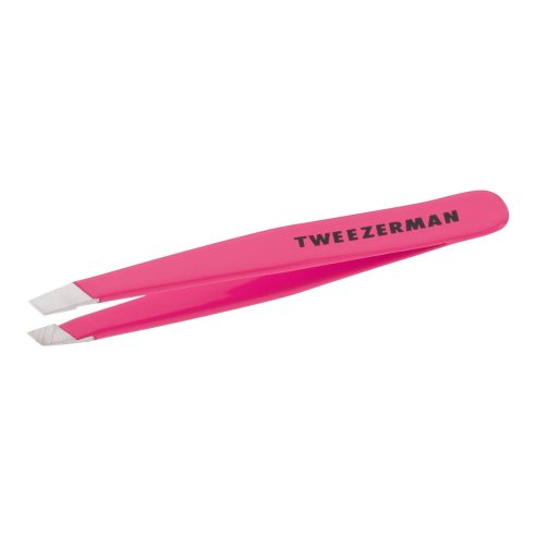 PINZA MINI SLANT ROSA TWEEZERMAN PUNTA OBLICUA