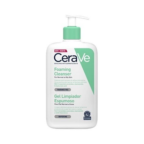 CERAVE GEL LIMPIADOR ESPUMOSO  236 ML
