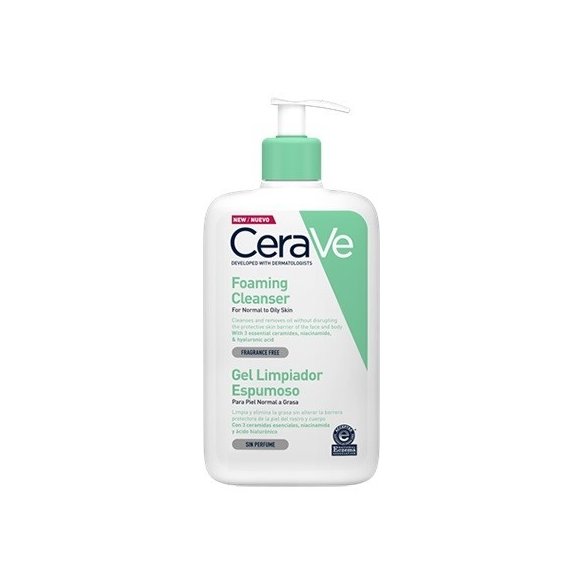 CERAVE GEL LIMPIADOR ESPUMOSO  236 ML