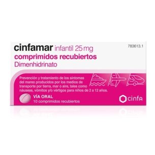 CINFAMAR INFANTIL 25 mg 10 comprimidos recubiertos