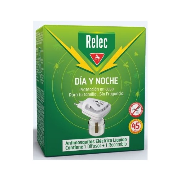 RELEC DIA Y NOCHE ANTIMOSQUITOS ELECTRICO LIQUIDO ON OFF 1 DIFUSOR  RECAMBIO
