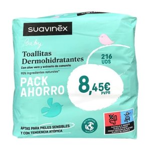 SUAVINEX TOALLITAS PACK 3 X 72 UDS