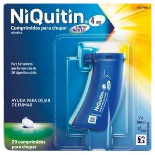 Niquitin 4 mg sabor menta 20 comprimidos para chupar