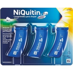 Niquitin 4 mg sabor menta 60 comprimidos para chupar