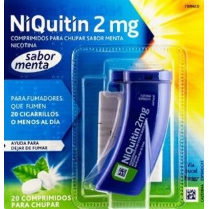 Niquitin 2 mg sabor menta 20 comprimidos para chupar